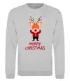 Свитшот Merry Christmas Олень Серый меланж Свитшот Merry Christmas Олень Серый меланж фото