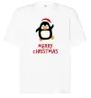 Футболка Оверсайз Merry Christmas Пінгвін Білий Футболка Оверсайз Merry Christmas Пінгвін Білий фото