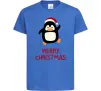 Детская футболка Merry Christmas Пінгвін Ярко-синий фото
