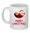 Чашка керамическая Merry Christmas Пташка Белый Чашка керамическая Merry Christmas Пташка Белый фото