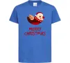 Детская футболка Merry Christmas Пташка Ярко-синий фото