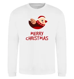 Свитшот Merry Christmas Пташка Белый фото