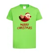 Детская футболка Merry Christmas Пташка Лаймовый фото