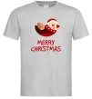 Мужская футболка Merry Christmas Пташка Серый Мужская футболка Merry Christmas Пташка Серый фото
