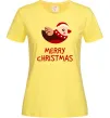 Жіноча футболка Merry Christmas Пташка Лимонний фото