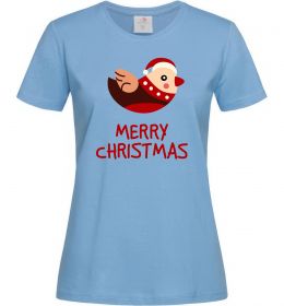 Жіноча футболка Merry Christmas Пташка
