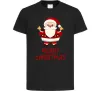 Детская футболка Merry Christmas Санта Черный Детская футболка Merry Christmas Санта Черный фото