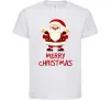 Детская футболка Merry Christmas Санта Белый Детская футболка Merry Christmas Санта Белый фото
