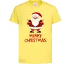 Детская футболка Merry Christmas Санта Лимонный Детская футболка Merry Christmas Санта Лимонный фото