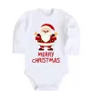 Дитячий бодік Merry Christmas Санта Білий фото