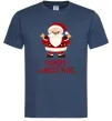 Чоловіча футболка Merry Christmas Санта Темно-синій Чоловіча футболка Merry Christmas Санта Темно-синій фото
