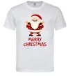 Чоловіча футболка Merry Christmas Санта Білий Чоловіча футболка Merry Christmas Санта Білий фото