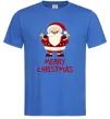 Чоловіча футболка Merry Christmas Санта Яскраво-синій Чоловіча футболка Merry Christmas Санта Яскраво-синій фото