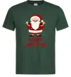 Чоловіча футболка Merry Christmas Санта Темно-зелений Чоловіча футболка Merry Christmas Санта Темно-зелений фото