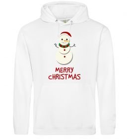 Жіноча толстовка (худі) Merry Christmas Сніговик