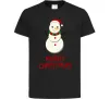 Детская футболка Merry Christmas Сніговик Черный Детская футболка Merry Christmas Сніговик Черный фото
