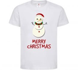 Детская футболка Merry Christmas Сніговик Детская футболка Merry Christmas Сніговик