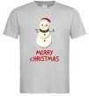 Чоловіча футболка Merry Christmas Сніговик Сірий Чоловіча футболка Merry Christmas Сніговик Сірий фото