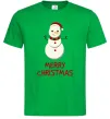 Чоловіча футболка Merry Christmas Сніговик Зелений Чоловіча футболка Merry Christmas Сніговик Зелений фото
