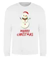 Свитшот Merry Christmas Сніговик Белый Свитшот Merry Christmas Сніговик Белый фото