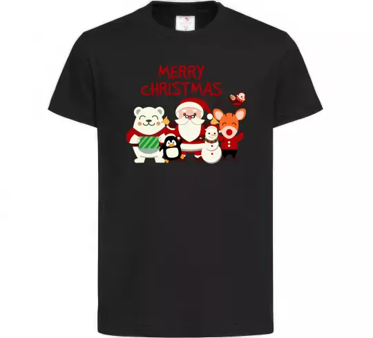 Детская футболка Merry Christmas Колекція Черный фото