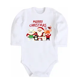 Детский боди Merry Christmas Колекція Белый фото