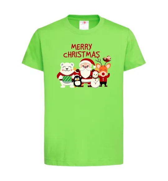 Детская футболка Merry Christmas Колекція Лаймовый фото
