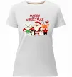 Женская премиум футболка Merry Christmas Колекція Белый Женская премиум футболка Merry Christmas Колекція Белый фото