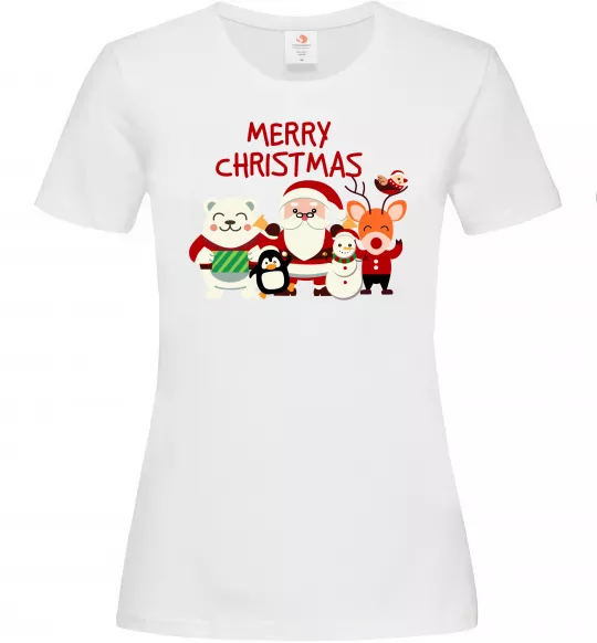 Женская футболка Merry Christmas Колекція Белый фото