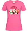 Женская футболка Merry Christmas Колекція Ярко-розовый Женская футболка Merry Christmas Колекція Ярко-розовый фото