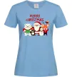 Женская футболка Merry Christmas Колекція Голубой Женская футболка Merry Christmas Колекція Голубой фото