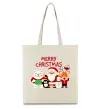 Эко-сумка Merry Christmas Колекція Бежевый Эко-сумка Merry Christmas Колекція Бежевый фото