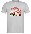 Мужская футболка Merry Christmas Колекція Серый фото