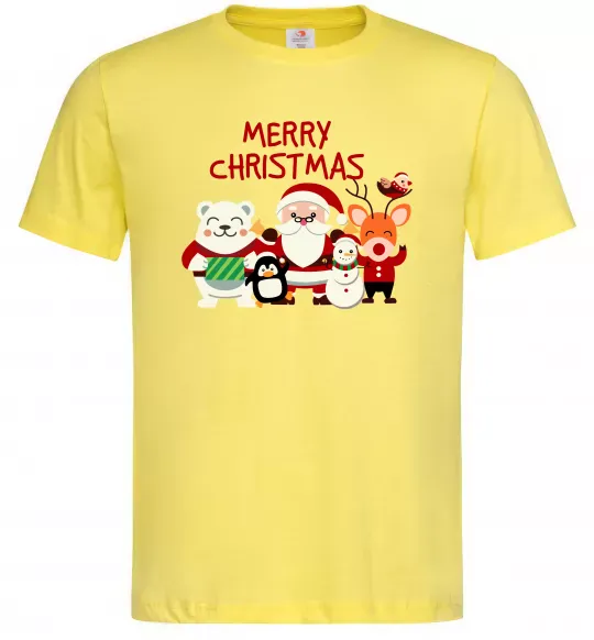 Мужская футболка Merry Christmas Колекція Лимонный фото