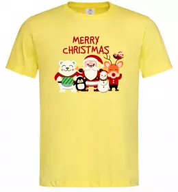 Мужская футболка Merry Christmas Колекція Лимонный фото