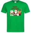 Мужская футболка Merry Christmas Колекція Зеленый фото