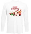 Лонгслів Merry Christmas Колекція Білий фото