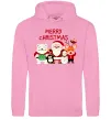 Жіноча толстовка (худі) Merry Christmas Колекція Рожевий фото