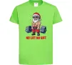 Дитяча футболка No lift, no gift Лаймовий фото