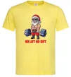 Мужская футболка No lift, no gift Лимонный фото