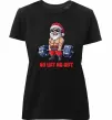 Жіноча преміум футболка No lift, no gift Чорний Жіноча преміум футболка No lift, no gift Чорний фото