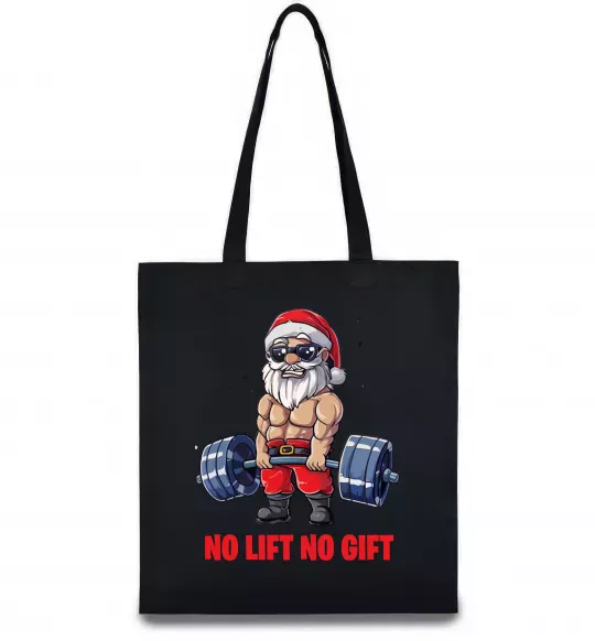 Эко-сумка No lift, no gift Черный фото