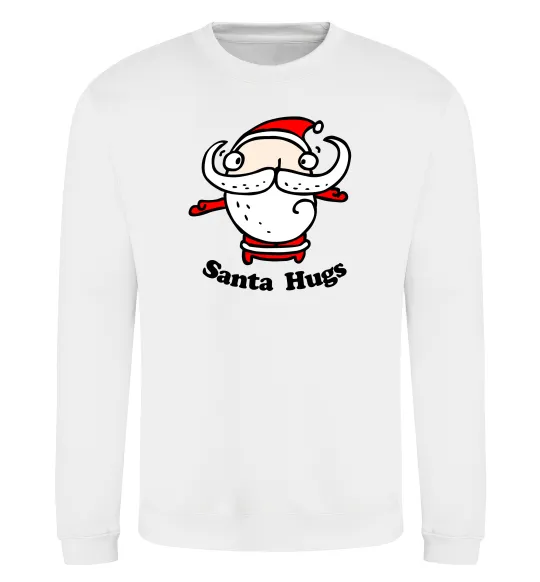 Свитшот Santa hugs Белый фото