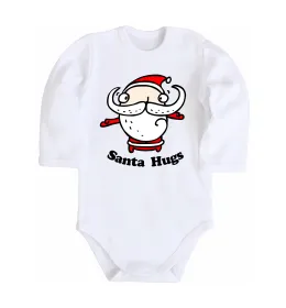Детский боди Santa hugs Белый фото