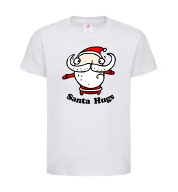 Детская футболка Santa hugs Белый фото