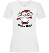 Жіноча футболка Santa hugs Білий Жіноча футболка Santa hugs Білий фото