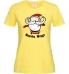 Жіноча футболка Santa hugs Лимонний Жіноча футболка Santa hugs Лимонний фото