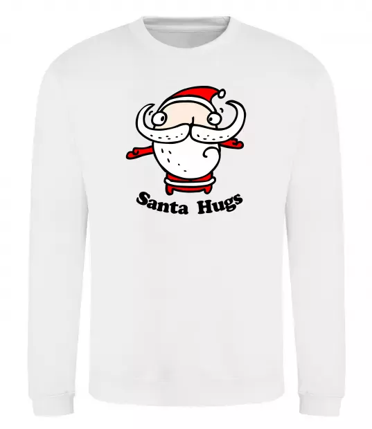 Свитшот Santa hugs Белый фото