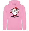 Мужская толстовка (худи) Santa hugs Розовый фото