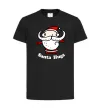 Детская футболка Santa hugs Черный фото